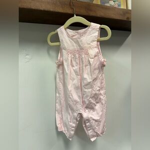 Janie and Jack Pink Sleeveless Romper